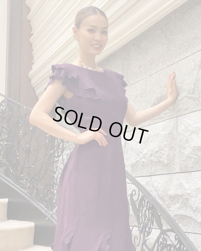 画像7: 【綺咲愛里さん、大林素子さん、美馬寛子さんに提供】Tadashi Shoji  タダシショージ　ラッフルマーメイド gown (7)