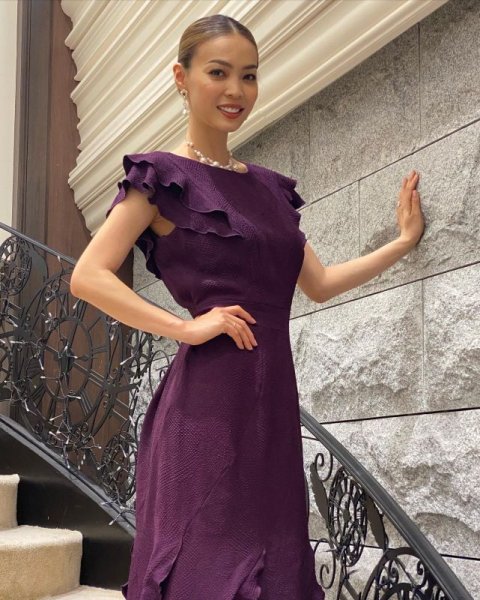 画像7: 即発!【綺咲愛里さん、美馬寛子さん、大林素子さんに提供】Tadashi Shoji  タダシショージ ラッフルマーメイド gown (7)