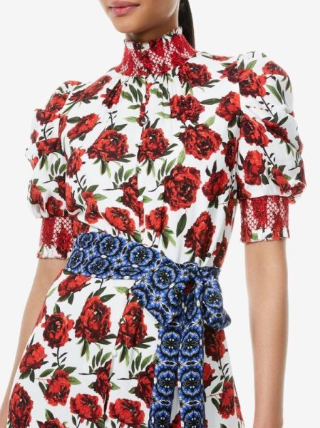 画像3: セール!【Amanda Kloots愛用、ドラマ使用】Alice + Olivia アリスアンドオリビア  silva 花柄ドレス (3)