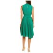 画像2: セール！Nanette Nanette Lepore ナネットレポー    Pleated Sleeveless Dress  グリーン系 (2)