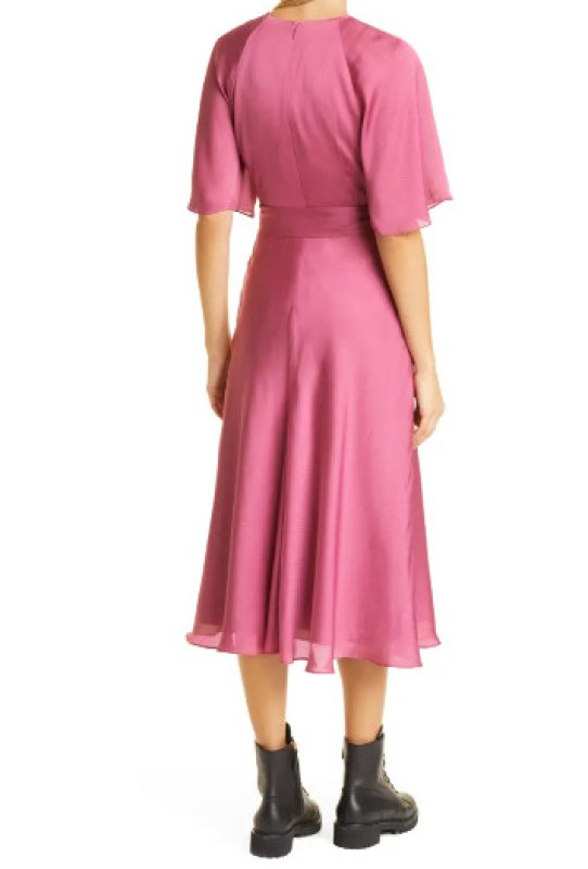 画像2: 【ドラマ使用】Ted Baker テッドベイカー 　Raglan サテンドレス (2)