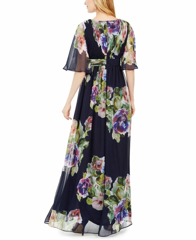 画像2: Adrianna Papell アドリアナパペル  Printed Chiffon Ballgown (2)