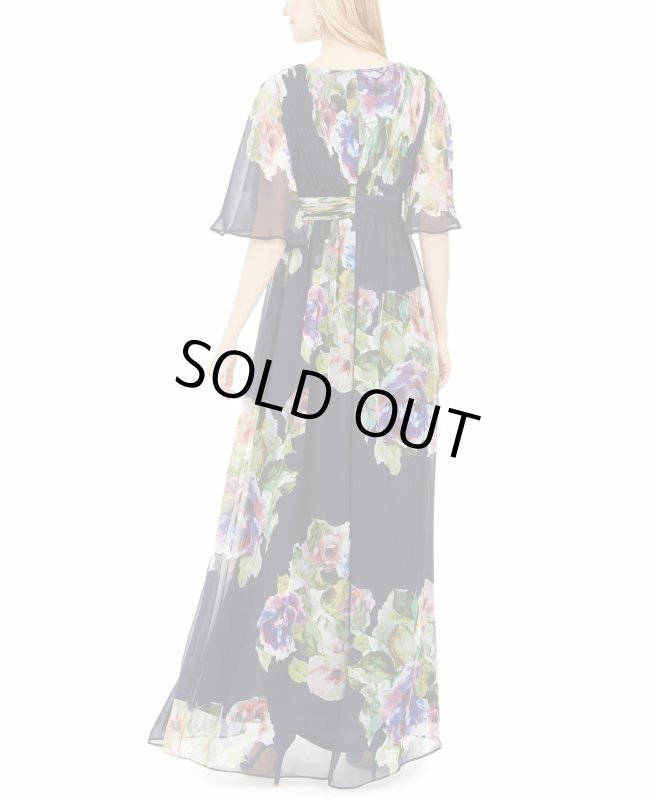 画像2: 1点のみ即発！Adrianna Papell アドリアナパペル  Printed Chiffon Ballgown (2)