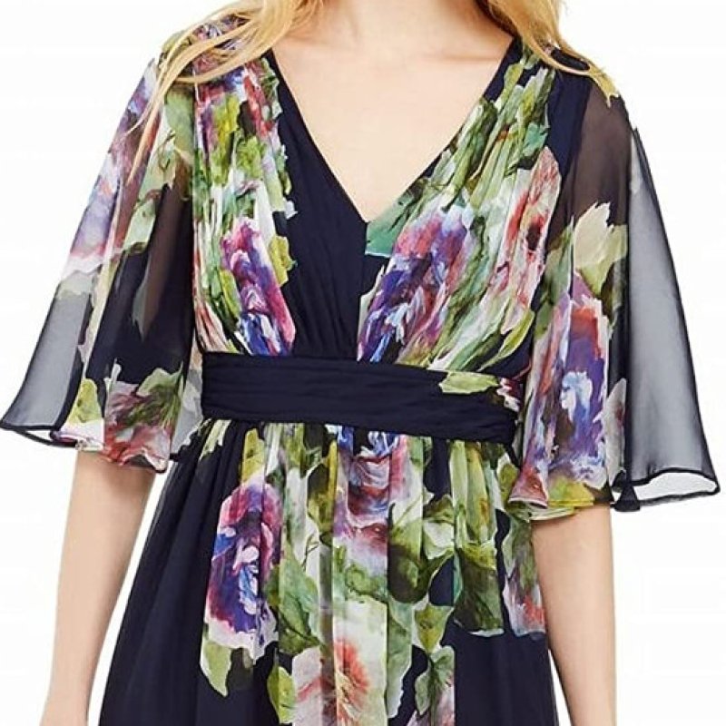 画像3: Adrianna Papell アドリアナパペル  Printed Chiffon Ballgown (3)