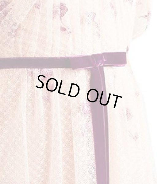 画像3:  Marchesa Notte マルケッサノッテ 花柄メッシュレースロングドレス  (3)