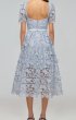 画像2: 【パリスヒルトン愛用】Self Portrait　セルフポートレート　Powder Blue Guipure Lace Midi Dress (2)