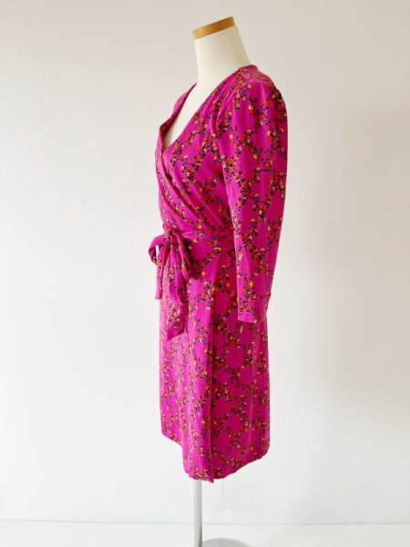 画像5: 即発!Diane von Furstenberg ダイアンフォンファステンバーグ New Julian Two wrap dress Shalamar Trellis Pink  51301 (5)