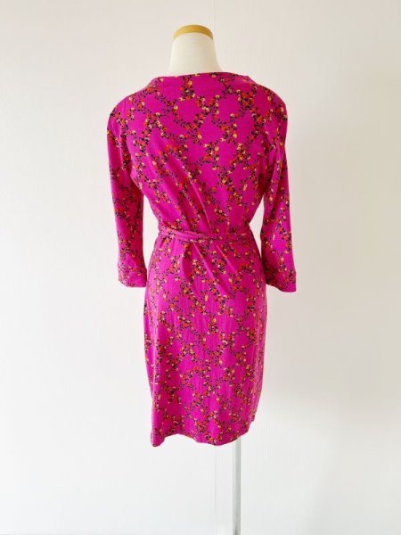 画像6: 即発!Diane von Furstenberg ダイアンフォンファステンバーグ New Julian Two wrap dress Shalamar Trellis Pink  51301 (6)