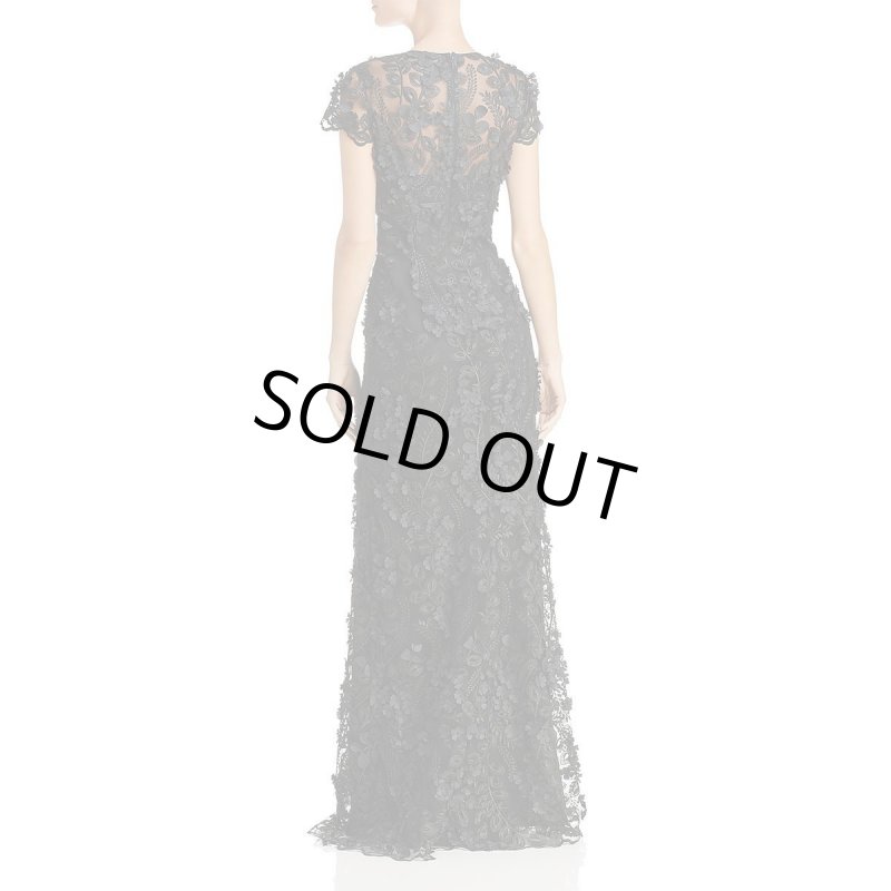 画像2: セール！Carmen Marc Valvo  イブニングブラックドレス (2)