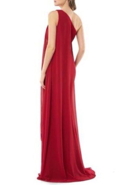 画像3: セール!Carmen Marc Valvo   Infusion One Shoulder Crepe Gown  10105 (3)