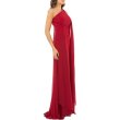 画像2: セール！Carmen Marc Valvo 　　Infusion One Shoulder Crepe Gown  10105 (2)