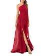 画像1: セール！Carmen Marc Valvo 　　Infusion One Shoulder Crepe Gown  10105 (1)