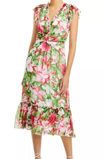 Tadashi Shoji タダシショージ 花柄レースロングドレス ピンク Tadashi Shoji タダシショージ 花柄レースロングドレス ピンク