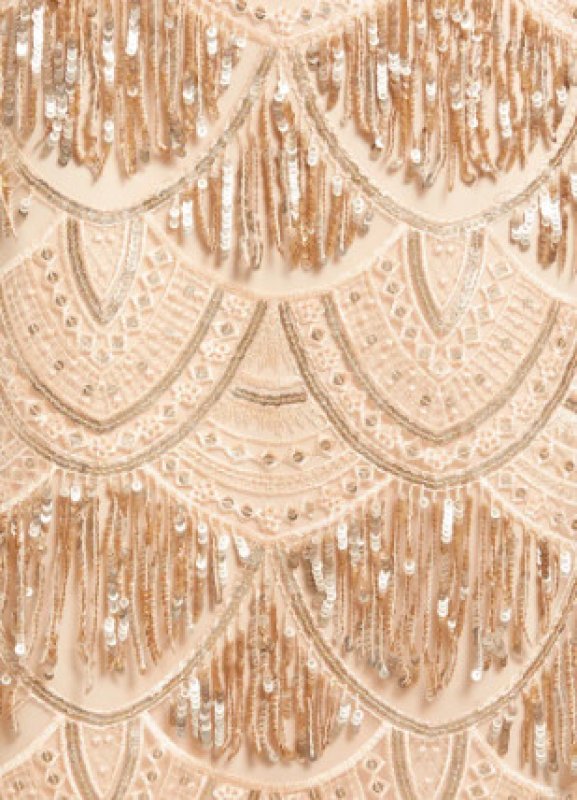 画像3: Tadashi Shoji タダシショージ    GAYNOR SEQUIN FRINGE MIDI DRESS　ピンク系  12145 (3)