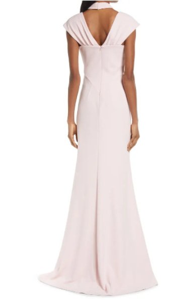 画像2: Tadashi Shoji  タダシショージ   WARREN CUTOUT HALTER GOWN  ピンク系 (2)