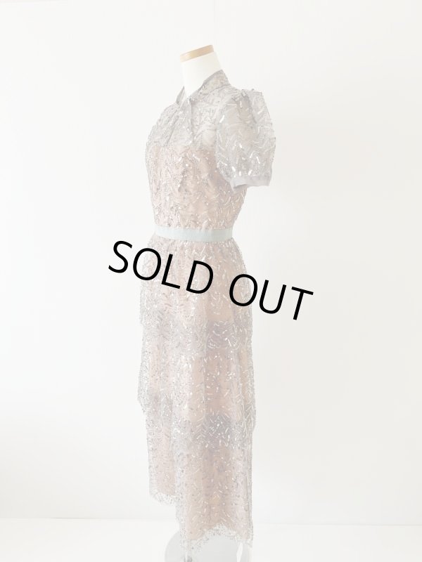 画像6: 【Tamera Mowry愛用】Self Portrait　セルフポートレート　Embellished tiered tulle midi dress (6)