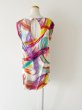 画像4: 1点のみ即発！Tibi  brushstroke silk shift dress (4)