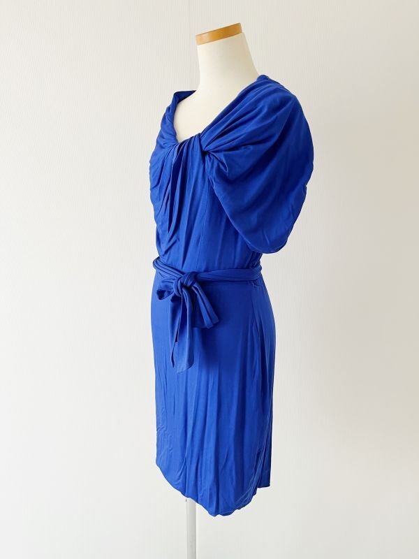 画像2: 1点のみ即発！Trina Turk トリーナターク　ジャージーブルードレス (2)