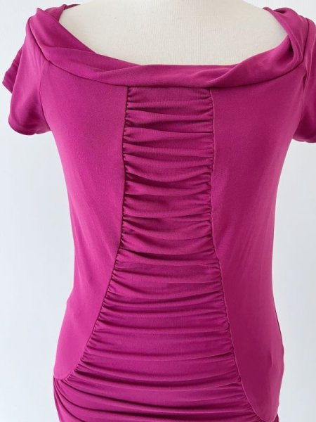 画像2: 1点のみ！Nicole Miller　ドレープジャージードレス (2)