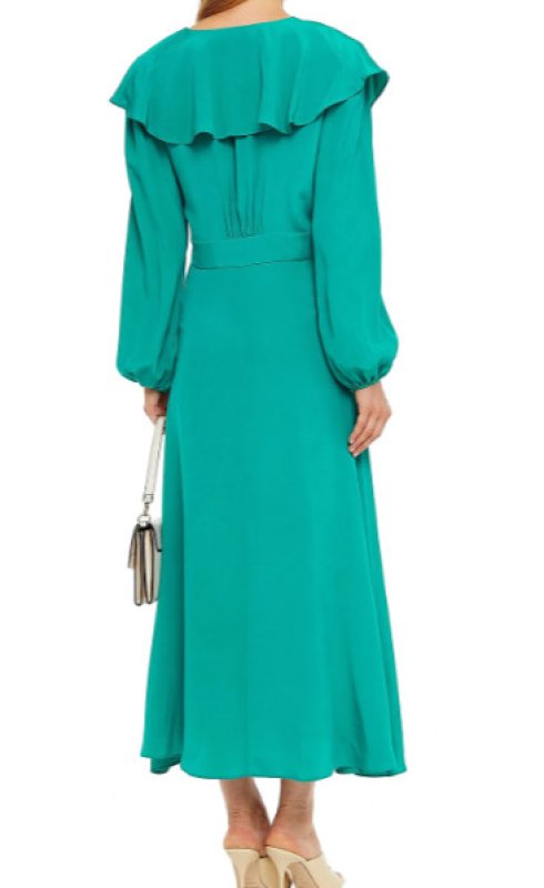 画像2: セール！Diane von Furstenberg　ダイアンフォンファステンバーグ　ラッフルマキシドレス  01263 (2)