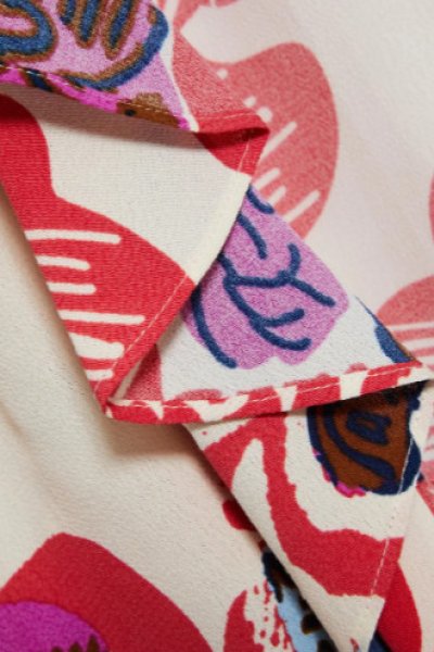 画像3: セール!Diane von Furstenberg ダイアンフォンファステンバーグ 花柄クレープラップドレス (3)