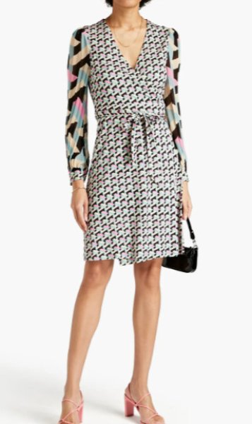 【美品】DVF ダイアンフォンファステンバーグ　ラップワンピース