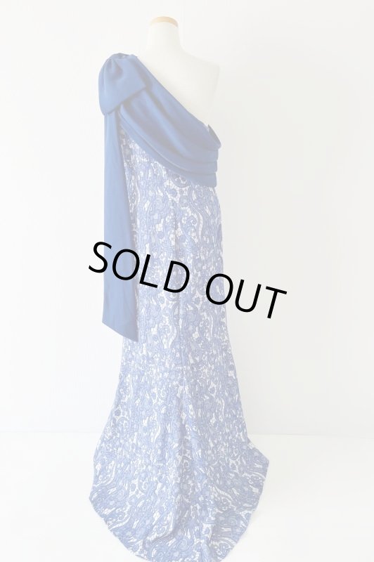 画像6: 1点のみ即発！Tadashi Shoji  タダシショージ  　AHMAYA ASYMMETRIC GOWN  ブルー系 (6)