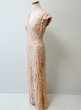 画像5: セール！Tadashi Shoji   タダシショージ　レースVネックロングドレス ピンク系 (5)