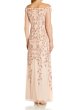 画像2: Adrianna Papell　アドリアナパペル　Off the Shoulder Beaded Vine Gown (2)