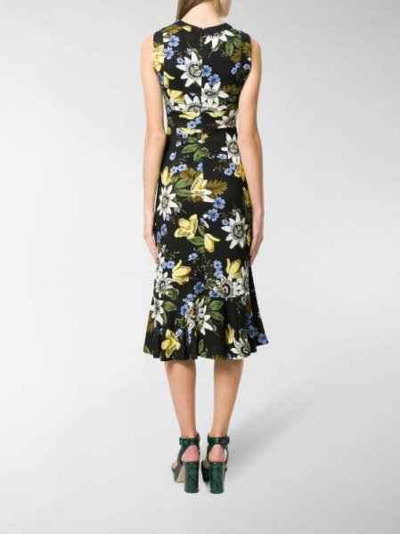 画像2: セール!Erdem アーデム Varo Passion print Grazia dress (2)