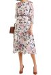 画像1: セール！Erdem アーデム　Yusra floral-print silk-voile midi dress  4206 (1)