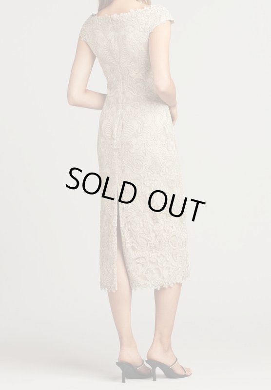 画像2: セール！Tadashi Shoji タダシショージ   　Rodin midi Dress ベージュ系 (2)