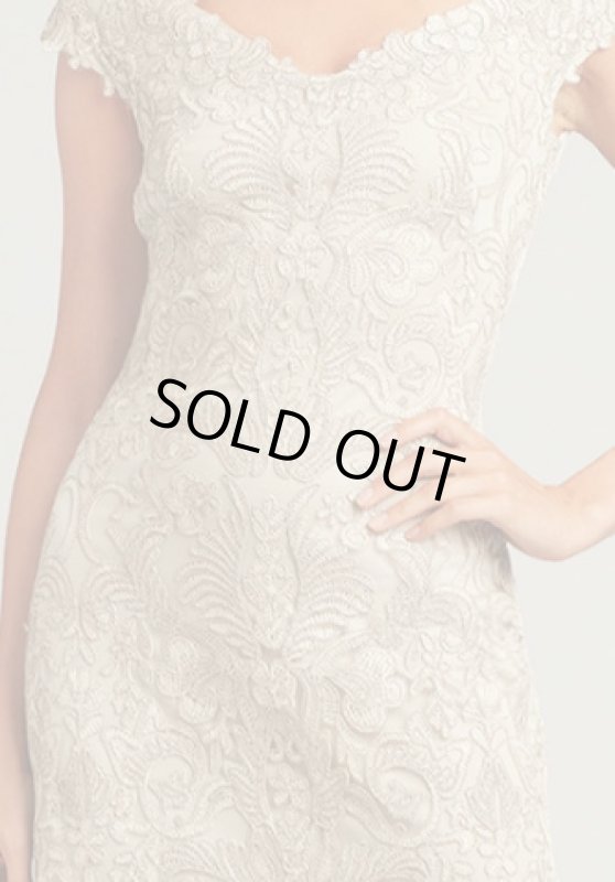 画像3: セール！Tadashi Shoji タダシショージ   　Rodin midi Dress ベージュ系 (3)