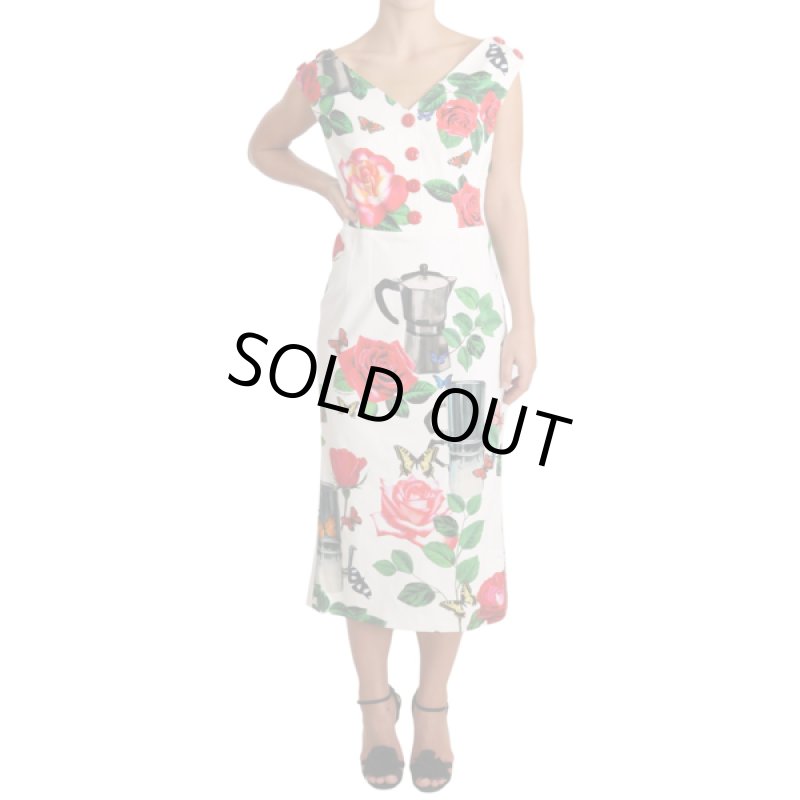 画像2: 限定セール販売！Dolce & Gabbana ドルチェ＆ガッバーナ　コーヒーポット柄ドレス (2)