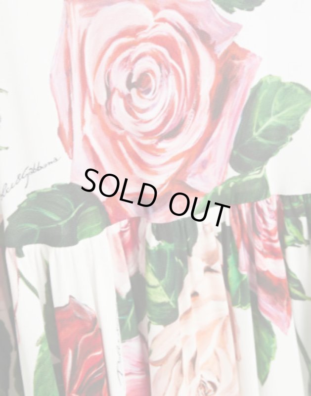 画像3: 再販売！限定セール、Dolce & Gabbana ドルチェ＆ガッバーナ　Gathered floral-print jersey dress  31401 (3)