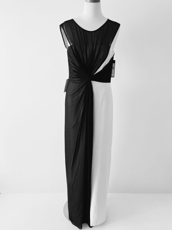 画像2: 再販売！【ソフィア・ヘルクビスト公爵夫人、苗木優子さん、Madison Pettis愛用】BCBG MAXAZRIA    Ninah Colorblock Gown 08241 (2)