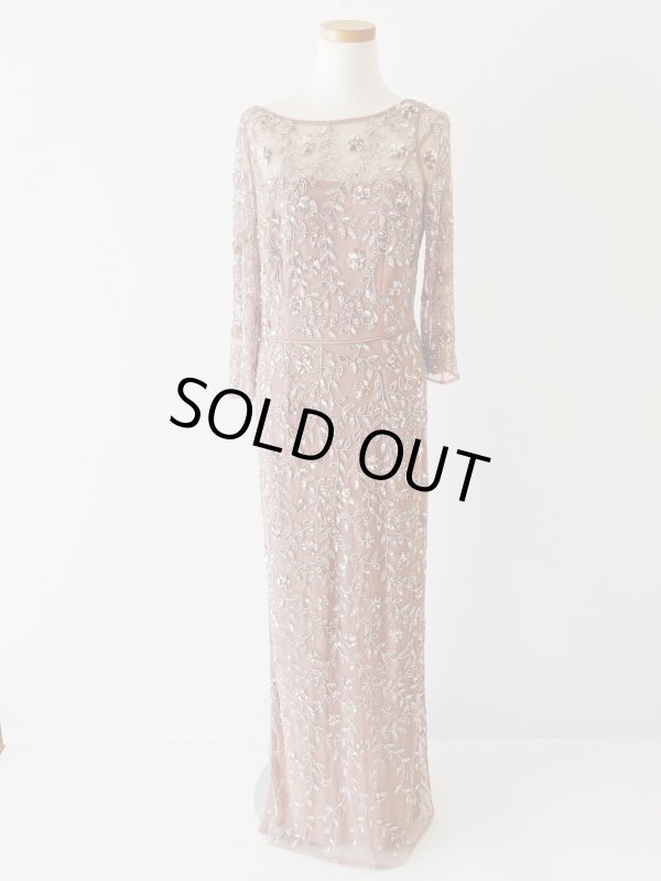 画像3: サイズ追加、限定セール！Aidan Mattox　スパンコールイブニングドレス 　ピンク (3)