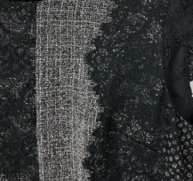 画像3: 【ドラマ使用】Betsey Johnson ベッツィジョンソン　Lace Trim Tweed Sheath Dress (3)