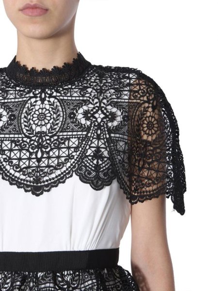 画像3: 【渋谷凪咲さん着用】Self Portrait セルフポートレート Lace Pattern Midi  Dress (3)