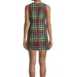 画像2: Alice + Olivia　アリスアンドオリビア　　Coley Plaid Multicolor Houndstooth Dress  (2)