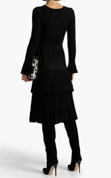画像2: Diane von Furstenberg ダイアンフォンファステンバーグ ウールパネルドレス  9905 (2)