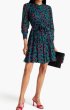 画像1: Diane von Furstenberg　ダイアンフォンファステンバーグ　Marley pintucked floral-print crepon dress (1)
