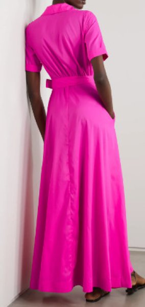 画像3: 【ドラマ使用 】STAUD スタウド　mille belted dress  ピンク系 03285 (3)