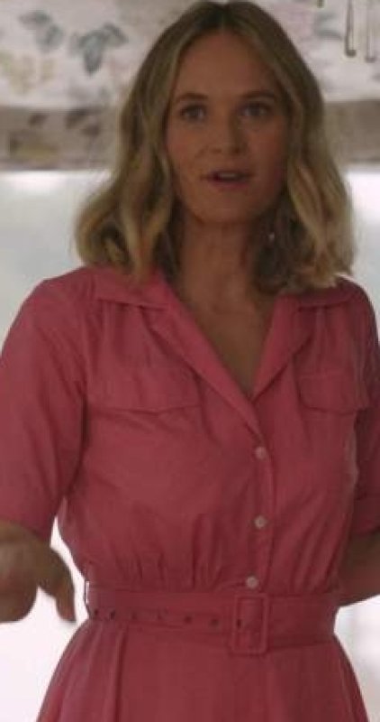 画像4: 【ドラマ使用 】STAUD スタウド　mille belted dress  ピンク系 03285 (4)