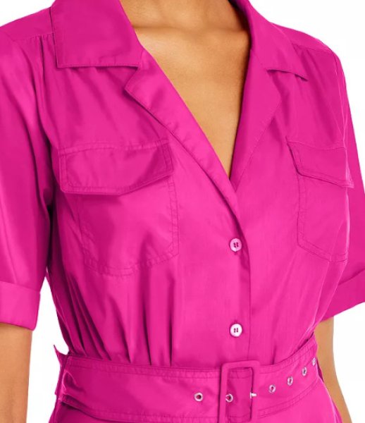 画像2: 【ドラマ使用 】STAUD スタウド　mille belted dress  ピンク系 03285 (2)