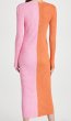 画像2: 【Amy Robach他セレブ多数愛用】STAUD スタウド　Shoko Sweater Midi Dress   ピンク、オレンジ系 (2)