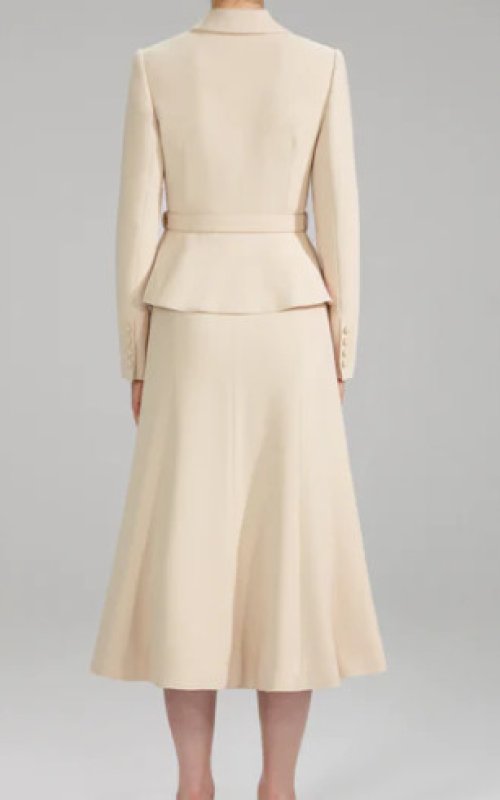 画像2: 【キャサリン皇太子妃ご愛用】Self Portrait　セルフポートレート 　Tailored Crepe Lace Detail Midi Dress  09271 (2)