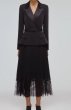 画像1: 再販売！【キャサリン皇太子妃ご愛用】Self Portrait　セルフポートレート  Black Tailored Crepe and Chiffon Midi Dress (1)