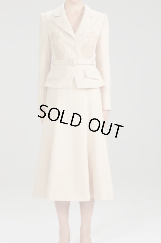 画像1: 【キャサリン皇太子妃ご愛用】Self Portrait　セルフポートレート 　Tailored Crepe Lace Detail Midi Dress  09271 (1)