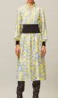 画像1: 超レア！【戸田恵梨香さん着用】Tory Burch トリーバーチ　rib waist dress  Yellow Swirl  12023 (1)